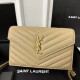 YSL Monogram WOC 19cm, Classic Scratch-Resistant Caviar Leather