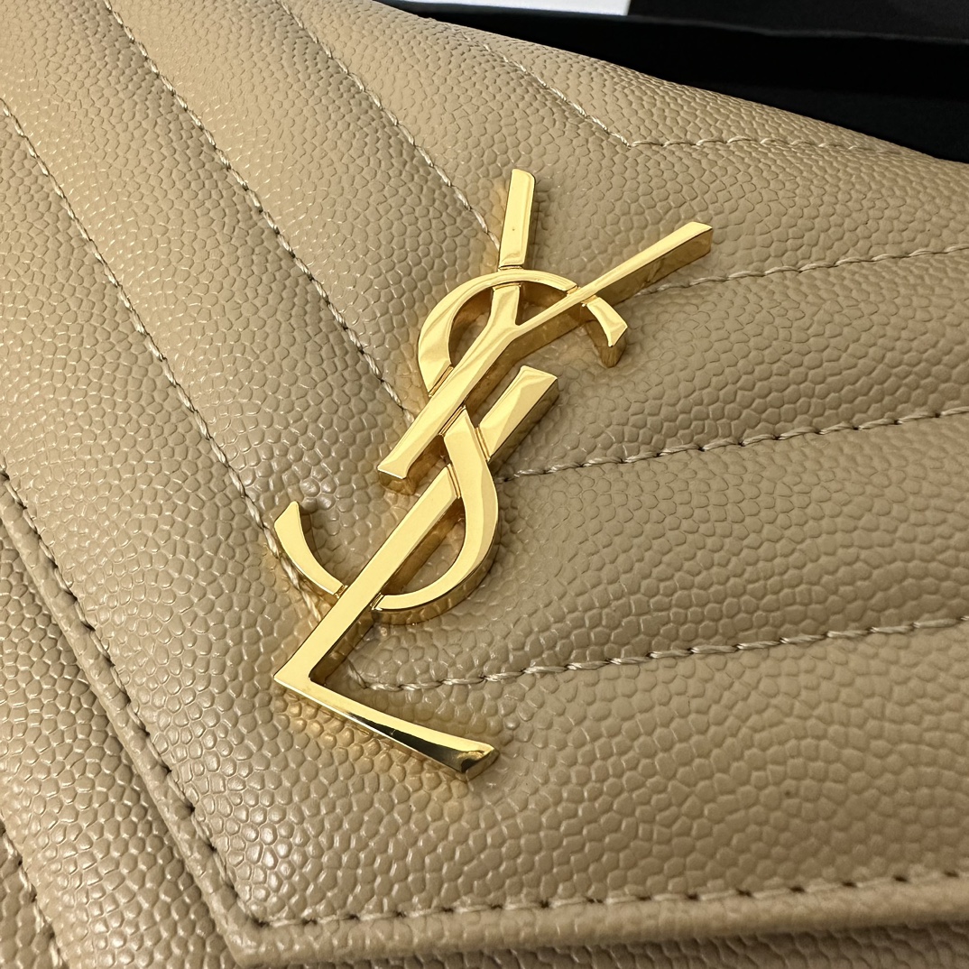 YSL Monogram WOC 19cm, Classic Scratch-Resistant Caviar Leather