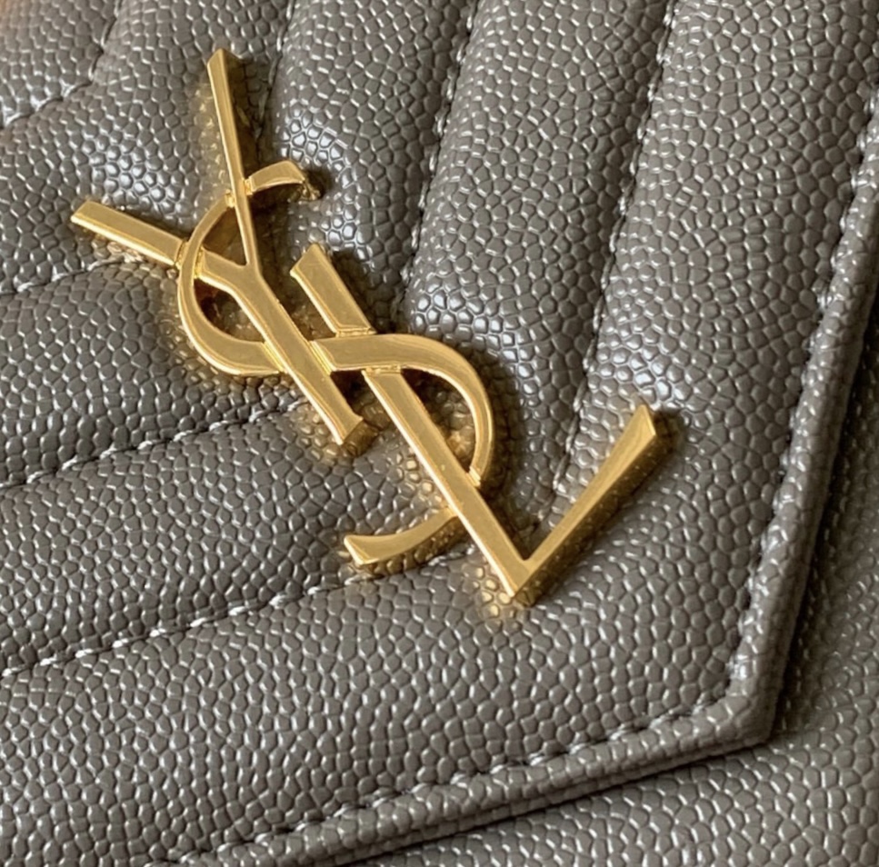 YSL Monogram WOC 19cm, Classic Scratch-Resistant Caviar Leather