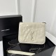 YSL Nikki Chain Wallet, Imported Oil Wax Wrinkle Cowhide  