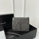 YSL Nikki Chain Wallet, Imported Oil Wax Wrinkle Cowhide  