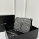 YSL Nikki Chain Wallet, Imported Oil Wax Wrinkle Cowhide  