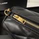 YSL SADE Small Round Bag, Classic Diamond Stitch, Soft Lamb Leather  