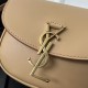 YSL Kaia Small Saddle Bag, Smooth Vegetable-Tanned Calfskin  