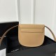 YSL Kaia Small Saddle Bag, Smooth Vegetable-Tanned Calfskin  