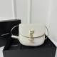 YSL Kaia Small Saddle Bag, Smooth Vegetable-Tanned Calfskin  