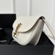 YSL Kaia Small Saddle Bag, Smooth Vegetable-Tanned Calfskin  