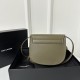 YSL Kaia Small Saddle Bag, Smooth Vegetable-Tanned Calfskin  