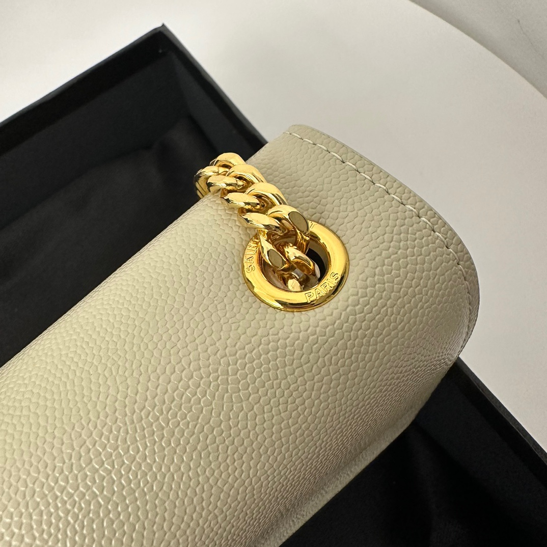 YSL 20cm Caviar KATE Chain Bag  