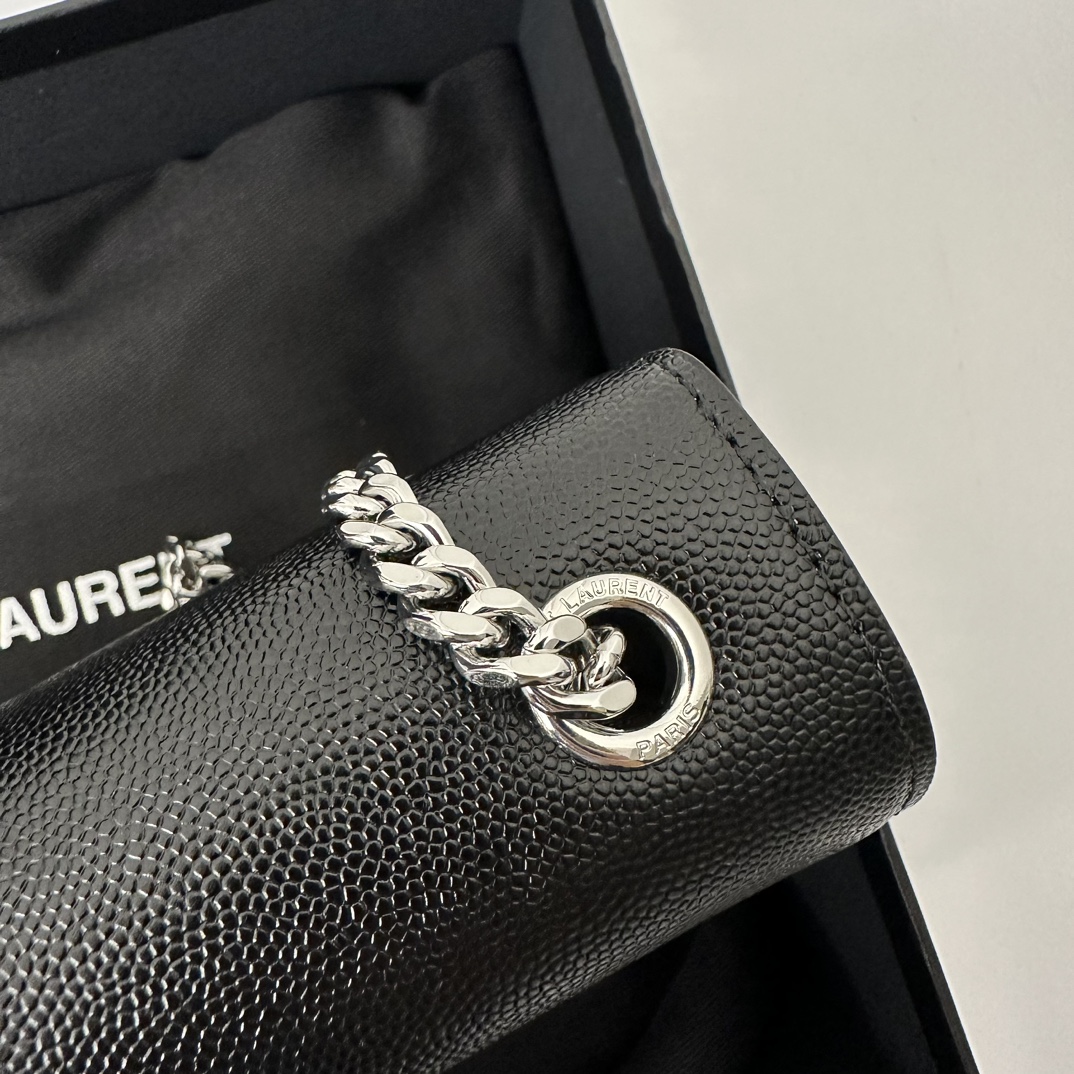 YSL 20cm Caviar KATE Chain Bag  