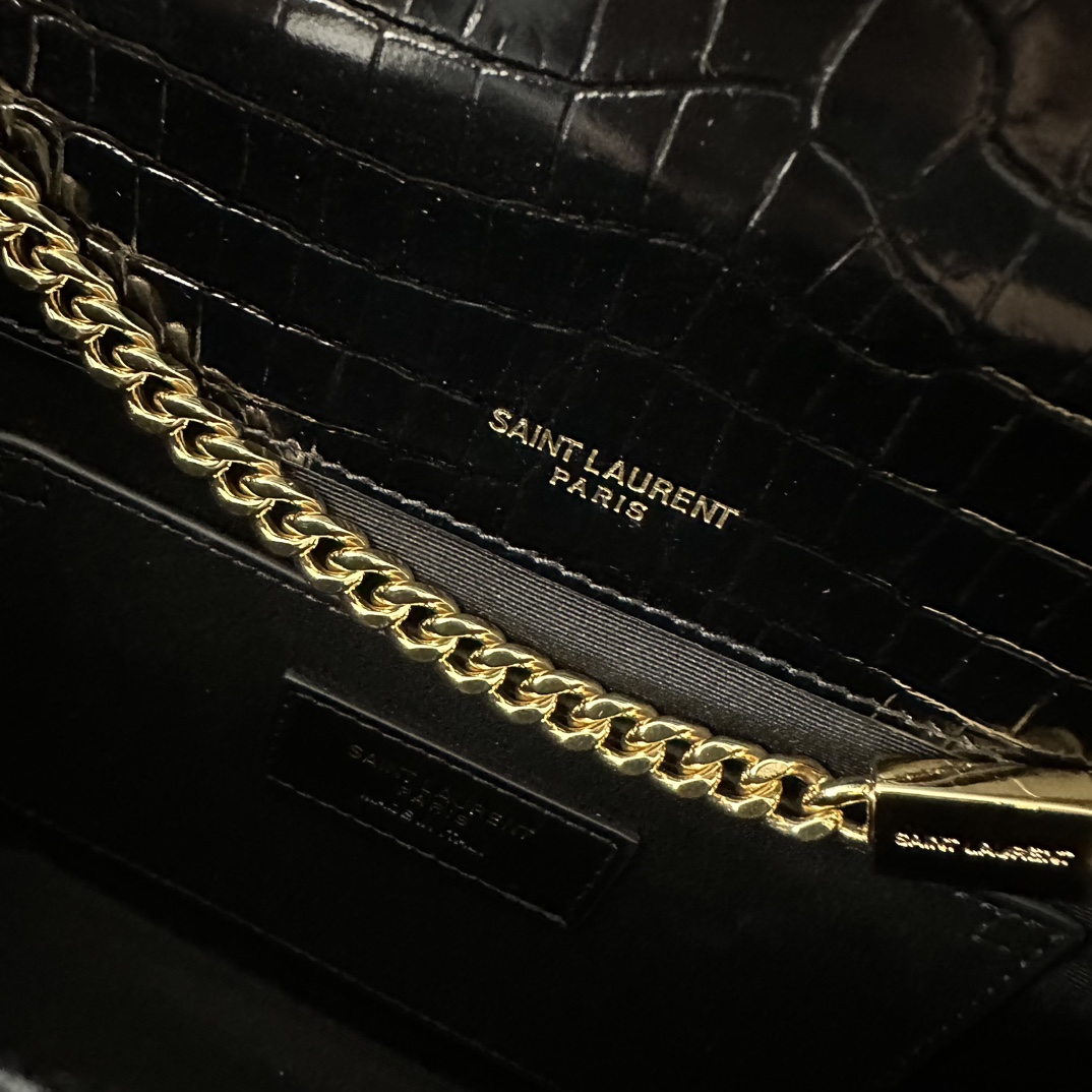 YSL 24cm Caviar KATE Chain Bag  