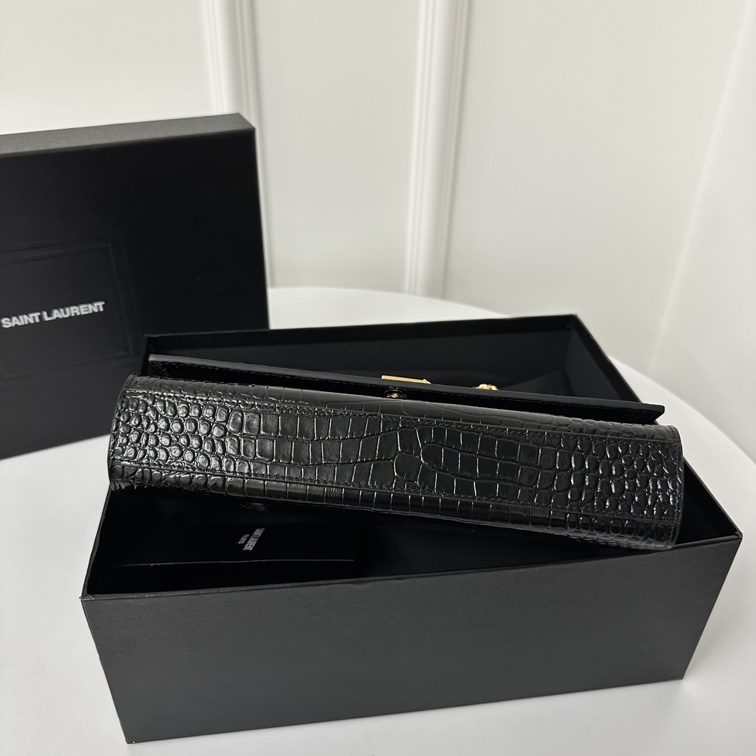 YSL 24cm Caviar KATE Chain Bag  