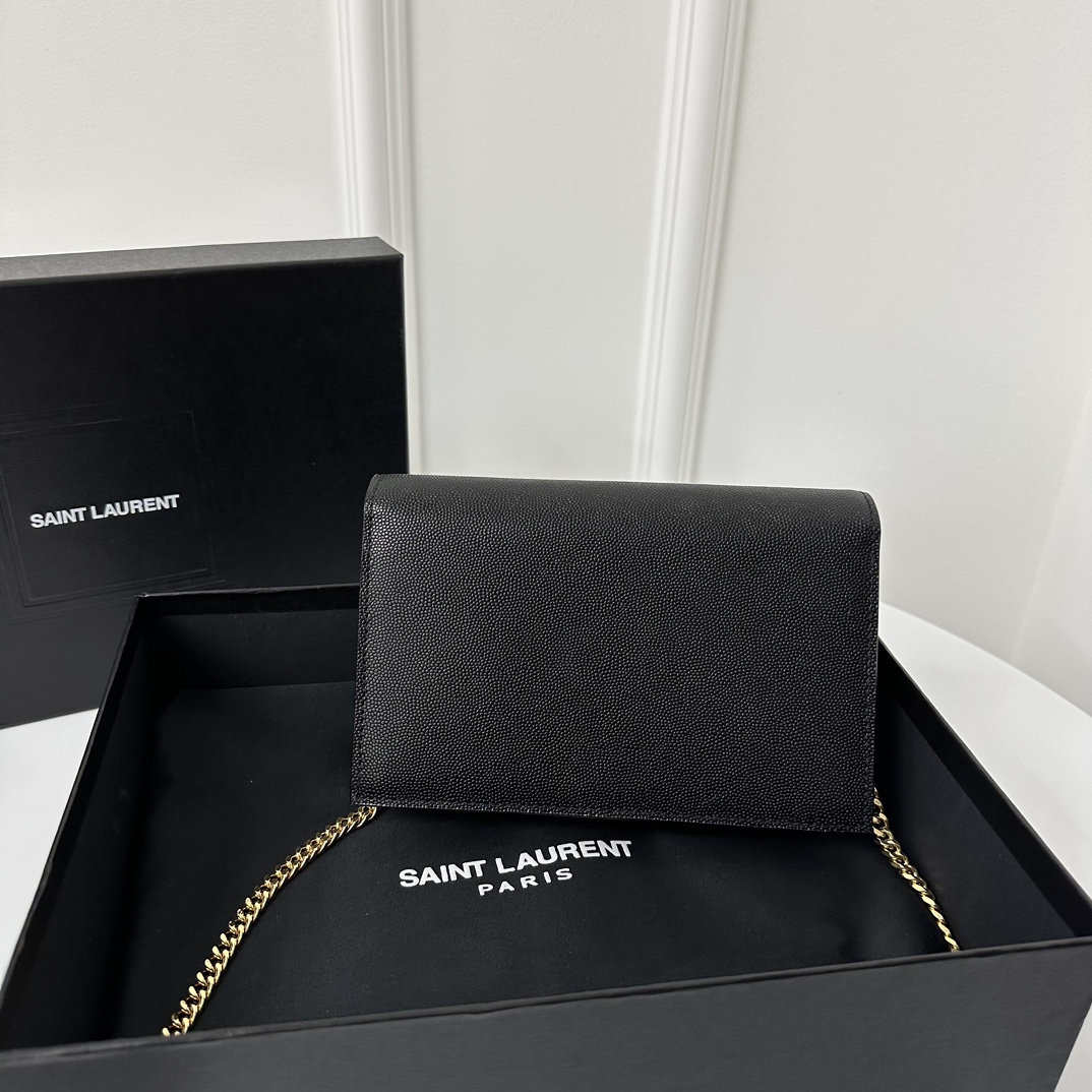 YSL Kate 19cm Caviar Classic Fringed Chain Bag  