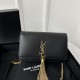 YSL Kate 19cm Smooth Leather Classic Fringed Chain Bag  