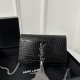 YSL Kate 19cm Smooth Leather Classic Fringed Chain Bag  