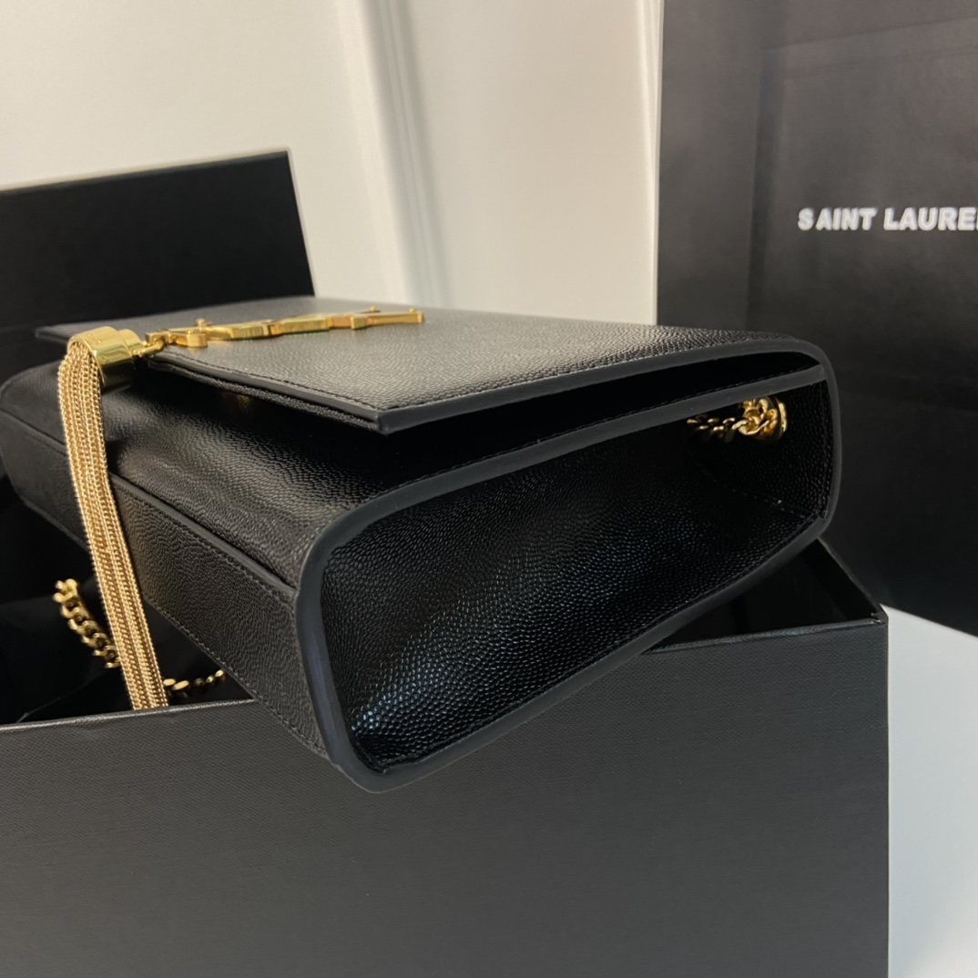 Caviar YSL Kate 24CM Fringed Chain Bag  