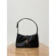 YSL LE 5 À 7 Underarm Bag Sheepskin Black Gold 24.5cm  