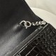 Kate Fringed Chain Bag Crocodile Embossed 19cm  