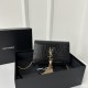 Kate Fringed Chain Bag Crocodile Embossed 19cm  