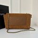 Kate Large Suede YSL Reversible Chain Bag, Suede & Crocodile Embossed Leather  