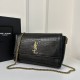 Kate Large Suede YSL Reversible Chain Bag, Suede & Crocodile Embossed Leather  