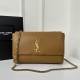 Kate Cinnamon Calfskin YSL Reversible Chain Bag, Suede & Smooth Leather  