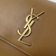 Kate Cinnamon Calfskin YSL Reversible Chain Bag, Suede & Smooth Leather  