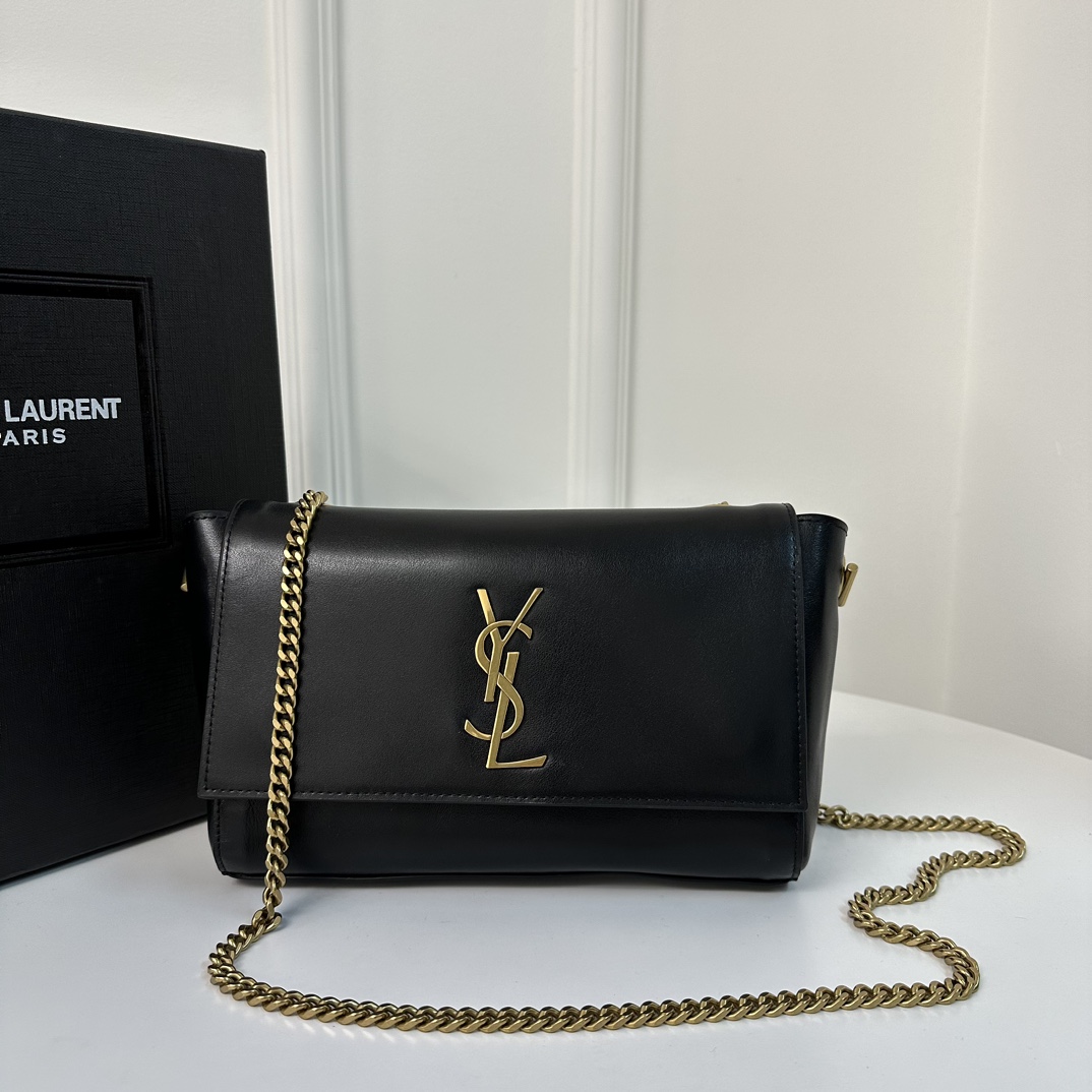 Kate Small Suede YSL Reversible Chain Bag, Suede & Smooth Leather  