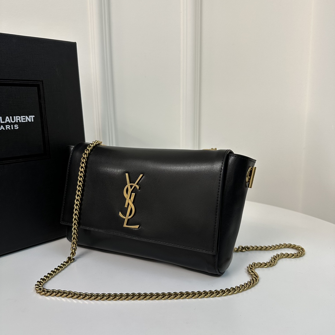 Kate Small Suede YSL Reversible Chain Bag, Suede & Smooth Leather  