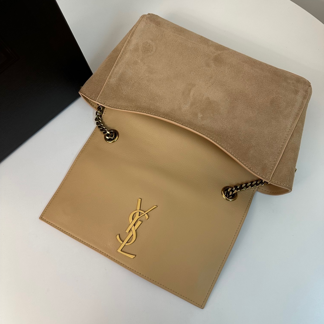 Kate Small Suede YSL Reversible Chain Bag, Suede & Smooth Leather  