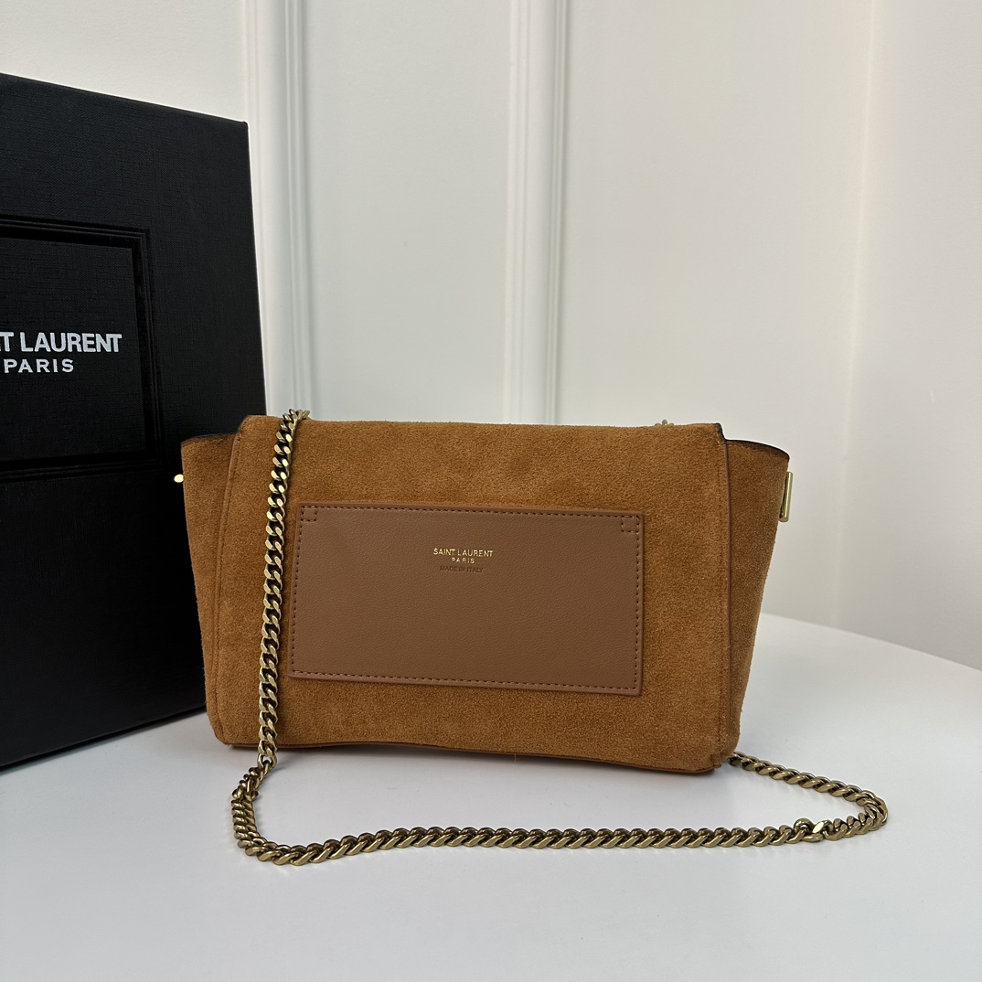 Kate Small Suede YSL Reversible Chain Bag, Suede & Smooth Leather  