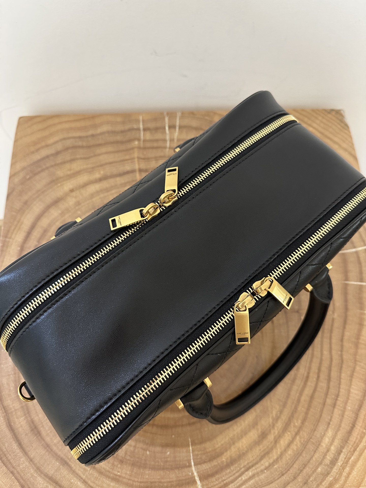 YSL Liya Vintage Suitcase/Bowling Bag  