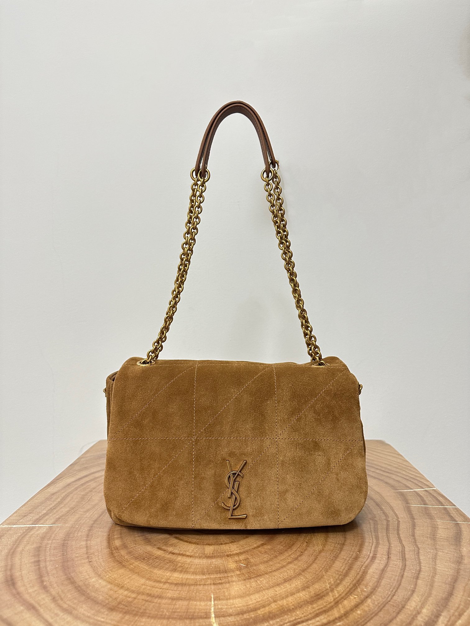 Jamie Small Lamb Suede Handbag  