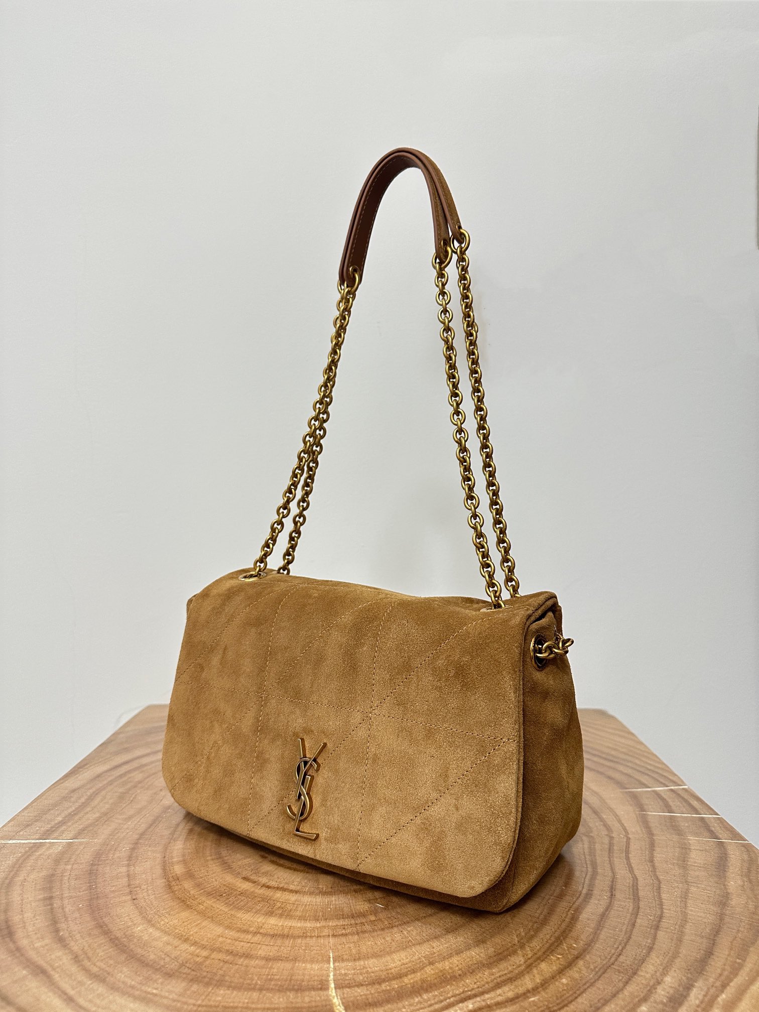 Jamie Small Lamb Suede Handbag  