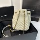 Joe YSL V-Stitch Mini Bucket Bag, Small Lambskin  