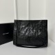 Niki Shopping Bag, Classic Crinkled Oil Wax Calfskin  