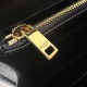 YSL Envelope Chain Wallet 22.5cm, Grained Embossed Leather, V-Quilted with Caviar Grain Pattern, Calfskin  