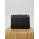 Large YSL Envelope, V Pattern with Caviar Embossed Grid Texture, Cowhide