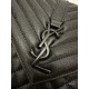 Large YSL Envelope, V Pattern with Caviar Embossed Grid Texture, Cowhide