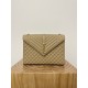 Large YSL Envelope, V Pattern with Caviar Embossed Grid Texture, Cowhide