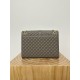 Large YSL Envelope, V Pattern with Caviar Embossed Grid Texture, Cowhide