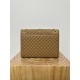 Large YSL Envelope, V Pattern with Caviar Embossed Grid Texture, Cowhide