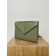 Large YSL Envelope, V Pattern with Caviar Embossed Grid Texture, Cowhide