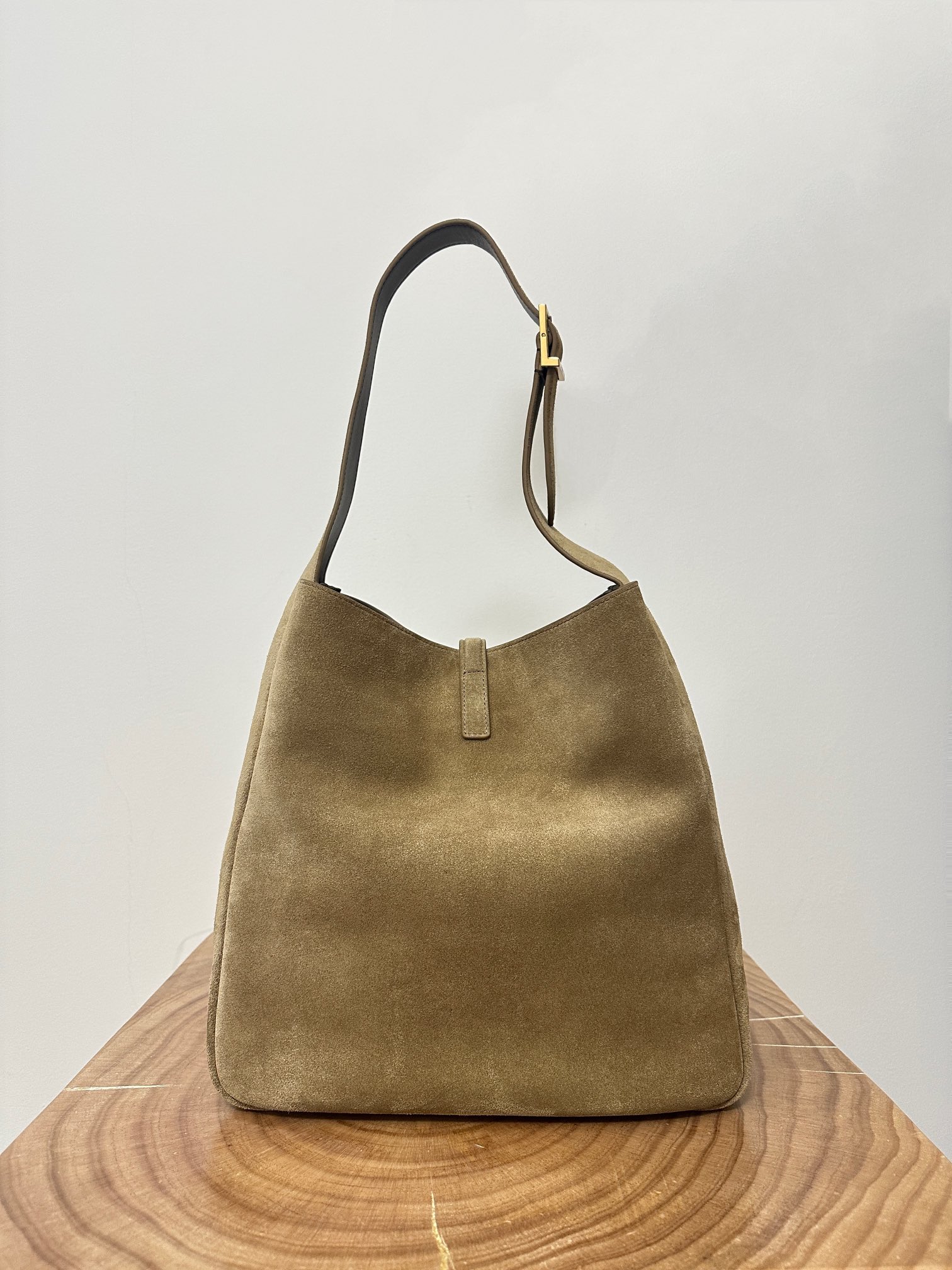 Large Le 5A7 Soft Hobo, Autumn-Winter Suede Series Underarm Bag