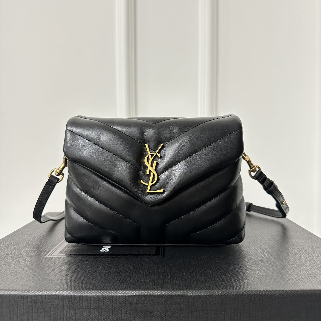 YSL LouLou Mini Shoulder Bag 20cm, Italian Calfskin