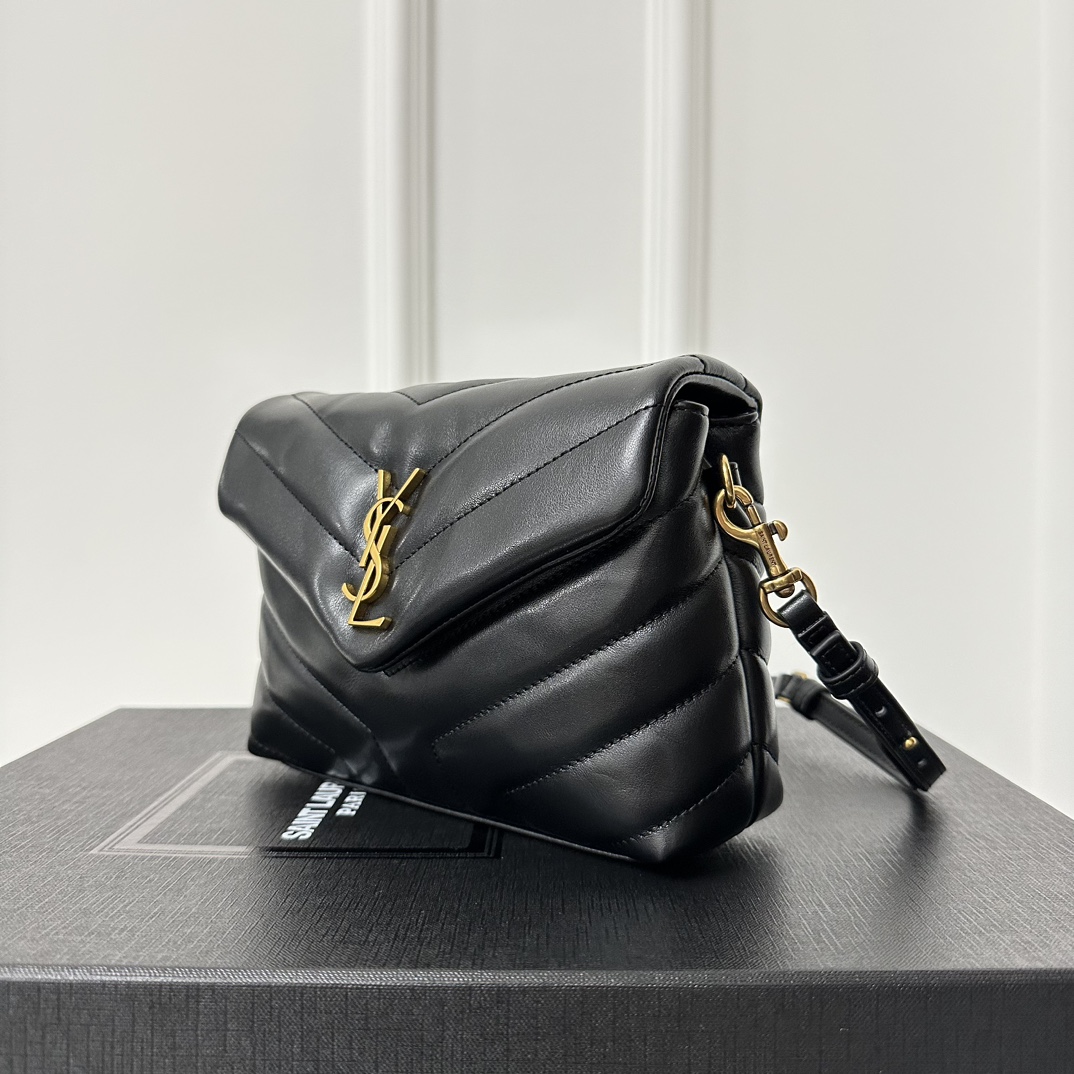 YSL LouLou Mini Shoulder Bag 20cm, Italian Calfskin