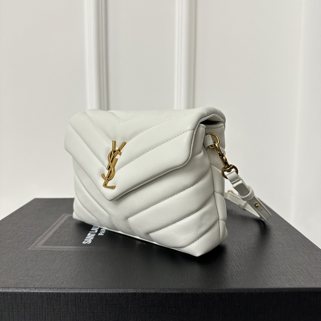 YSL LouLou Mini Shoulder Bag 20cm, Italian Calfskin