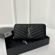 YSL Classic Long Zip Wallet, Full Leather