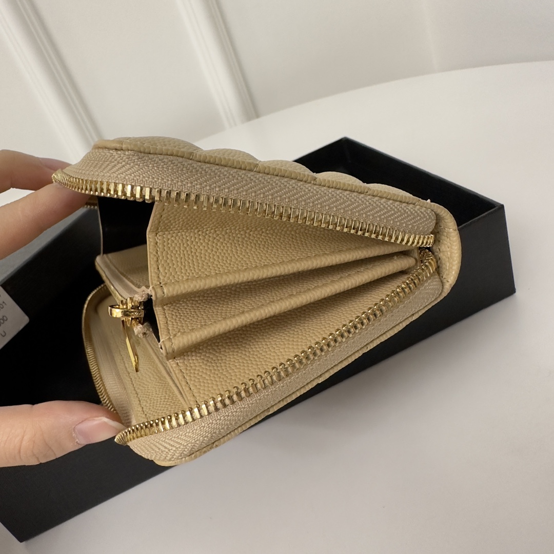 YSL Classic Long Zip Wallet, Full Leather