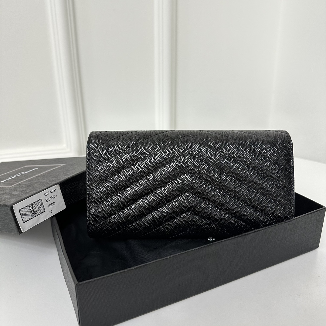 YSL Classic Button Wallet/Clutch